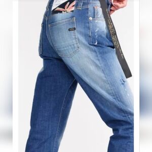 MAURIZIO MASSIMINO DARK WASH, MADE IN ITALY SIZE EU 42 STRAIGHT LEG